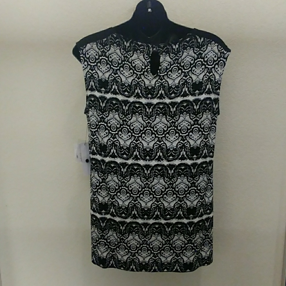 Liz Claiborne Printed Sleeveless Top - Picture 5 of 8